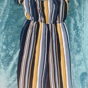 Blue & Mustard Yellow Jumpsuit 🤍